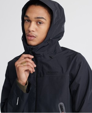 Superdry Hydrotech Waterproof Férfi Kabát Fekete | MITNW4978